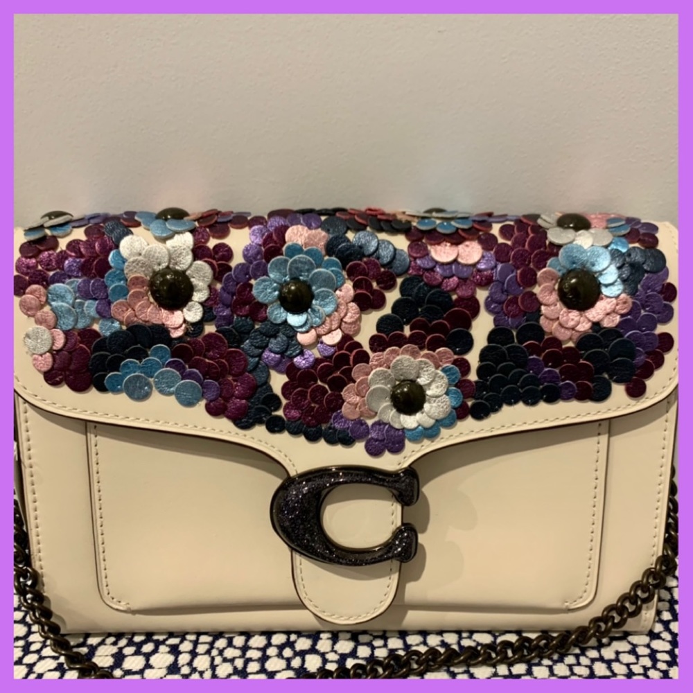 Coach Tabby Chain Clutch with Metallic Sequins NWT - Picture 11 of 13